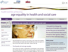 Tablet Screenshot of age-equality.southwest.nhs.uk